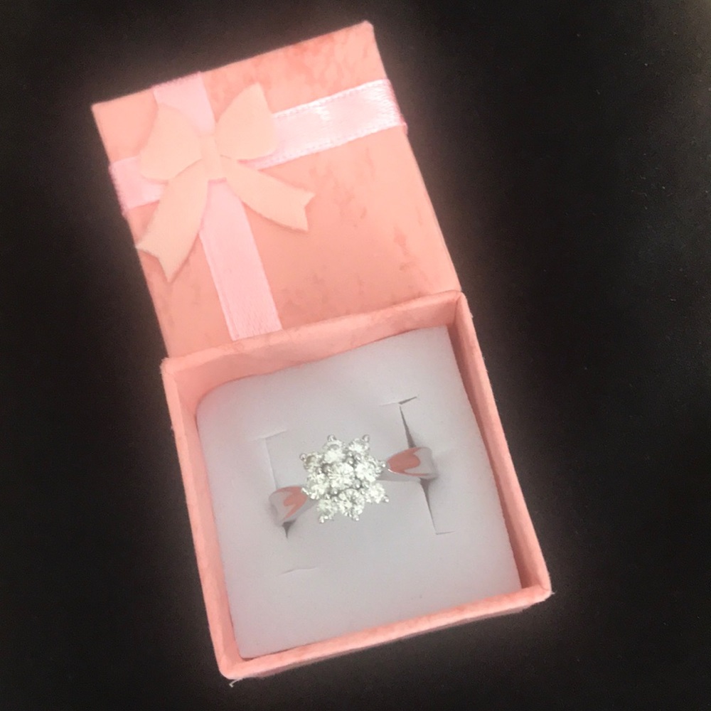 Moissanite fire ring